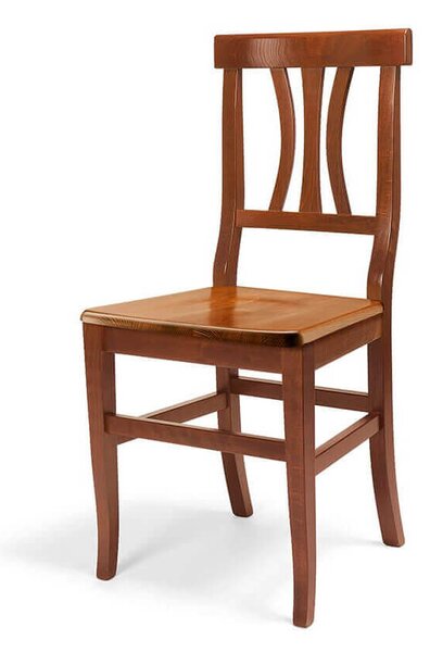 ISABELLE - sedia curve in legno massello