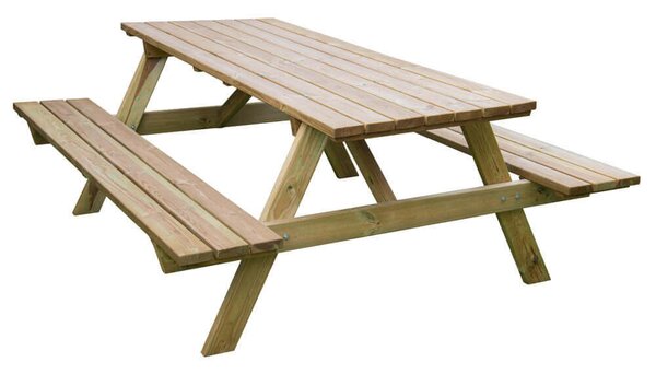 Tavolo da pic nic in legno di pino impregnato in autoclave 180x160x71