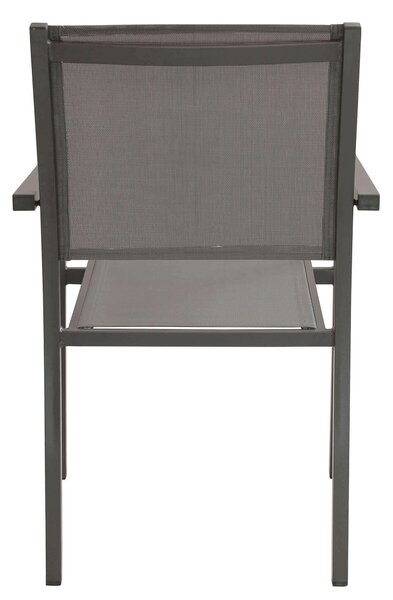 DEXTER - set tavolo in alluminio cm 200/300 x 100 x 74 h con 6 poltrone Venus