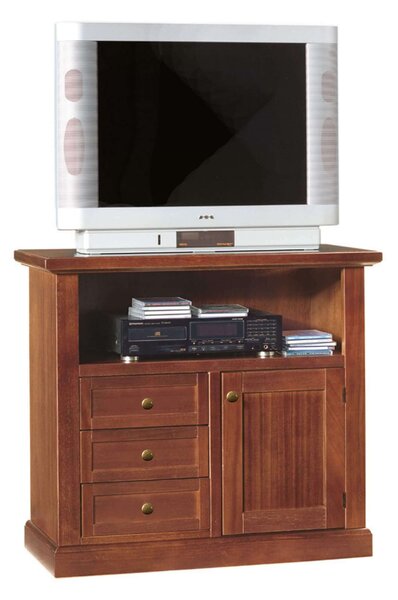 CONNELL - mobile porta tv in legno massello 84x40x75