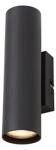 Applique moderna nera 2 luci - Jeana