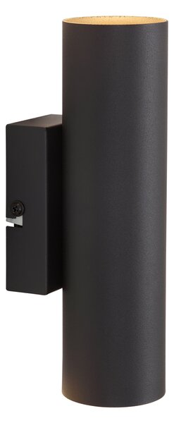 Applique moderna nera 2 luci - Jeana