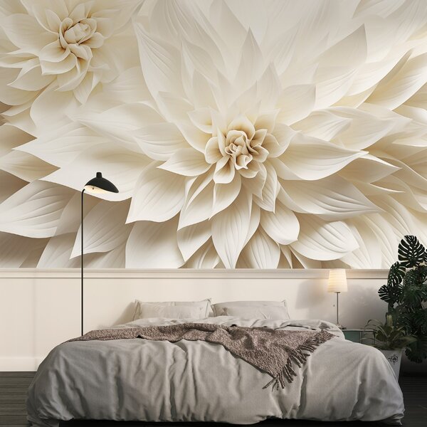 Carta da parati Fiori volumetrici, Carta da parati 3D, Carta da parati Fiori 3D, w09173 : Uwalls.it