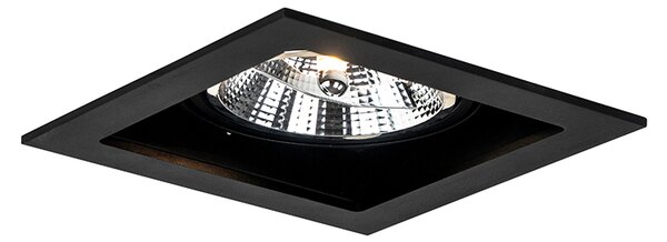 Faretto da incasso moderno nero orientabile 18 cm - Artemis 111
