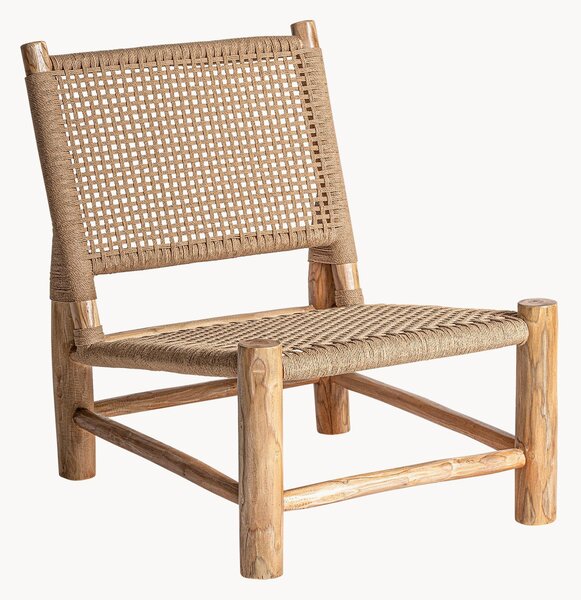 Poltrona lounge in legno di teak Mouzaki
