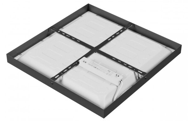 Plafoniera LED 24/35/40W IP20 40x40cm CCT Quadrata - Nera