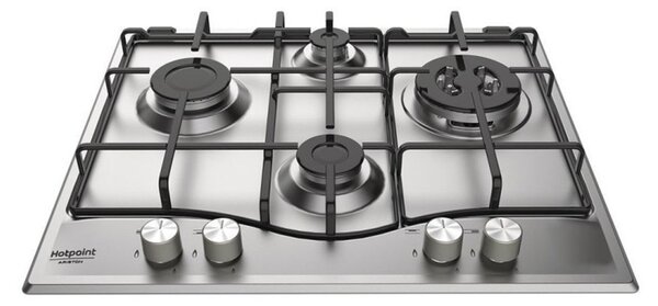 Hotpoint Ariston PCN 643N T/IX/HA Piano Cottura 4 Fuochi a Gas 60 cm (1 Tripla Corona) colore Inox