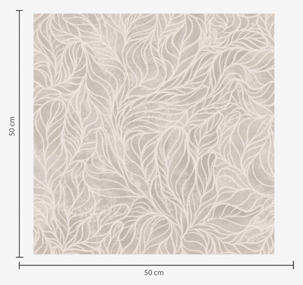 Carta da parati Texture astratta beige con linee morbide di foglie, Parati fiori e piante classici, a00179 : Uwalls.it