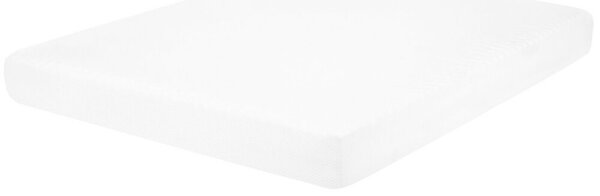 Materasso in schiuma tessuto sfoderabile di colore bianco 180 x 200 cm medio rigido ortopedico Beliani