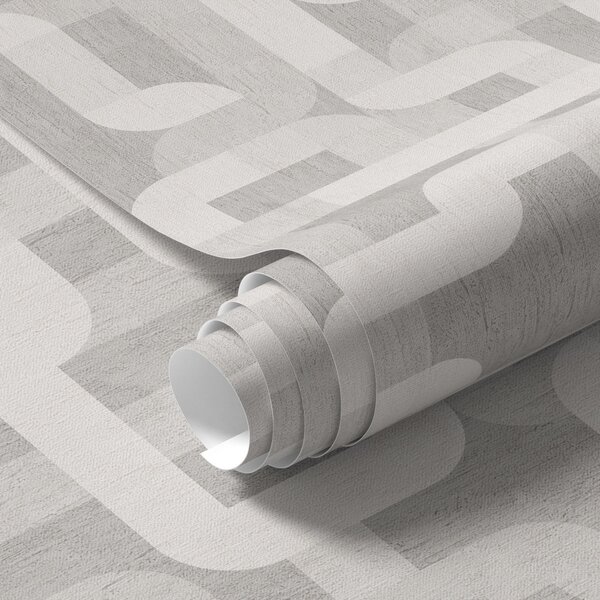 Carta da parati Moderno motivo grafico con linee curve, Parati classici 3D, a00190 : Uwalls.it