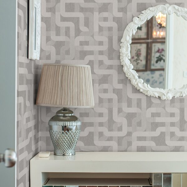 Carta da parati Moderno motivo grafico con linee curve, Parati classici 3D, a00190 : Uwalls.it