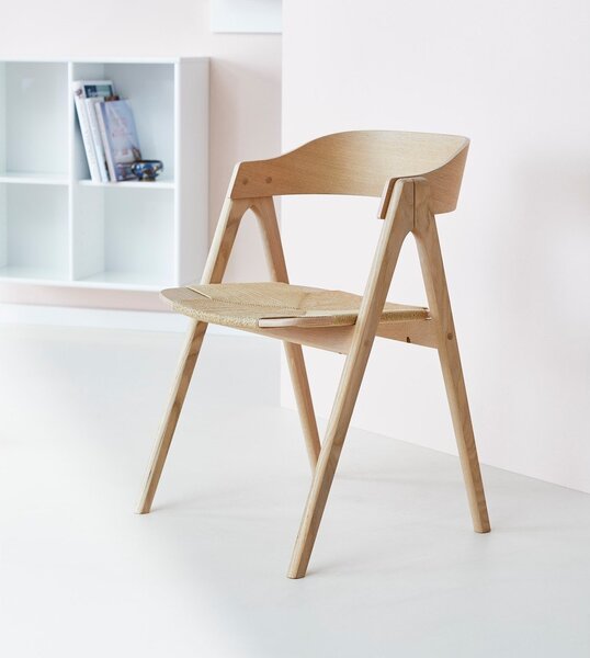 Sedie da pranzo in legno di quercia in colore naturale Mette - Hammel Furniture
