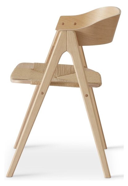 Sedie da pranzo in legno di quercia in colore naturale Mette - Hammel Furniture