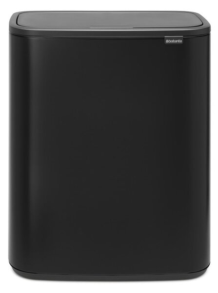 Bidone in acciaio nero opaco touch 60 l Bo Touch Bin - Brabantia