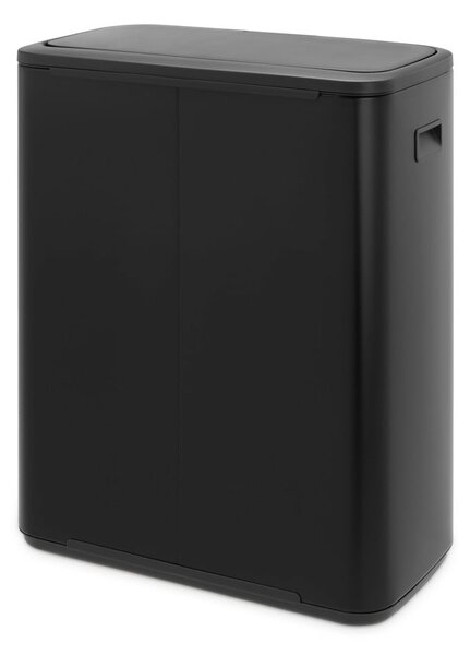 Bidone in acciaio nero opaco touch 60 l Bo Touch Bin - Brabantia