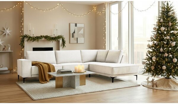Divano angolare color crema (con penisola a destra) Copenhagen – Scandic