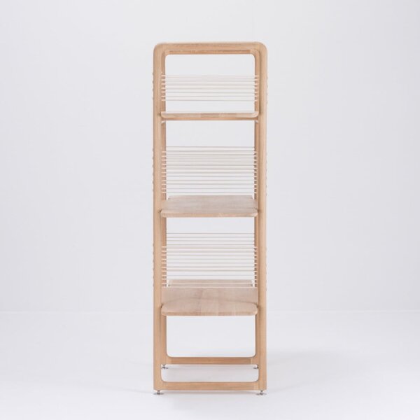 Libreria in legno massiccio di rovere, altezza 140 cm Muse - Gazzda