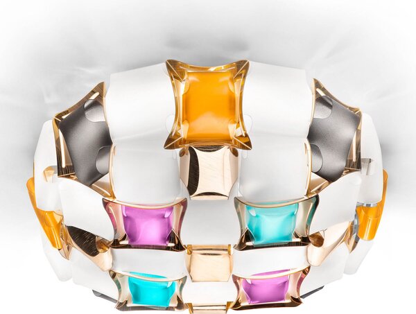 Plafoniera Slamp, Mida, dimmerabile, Multicolore, Soggiorno, Plastica, Design