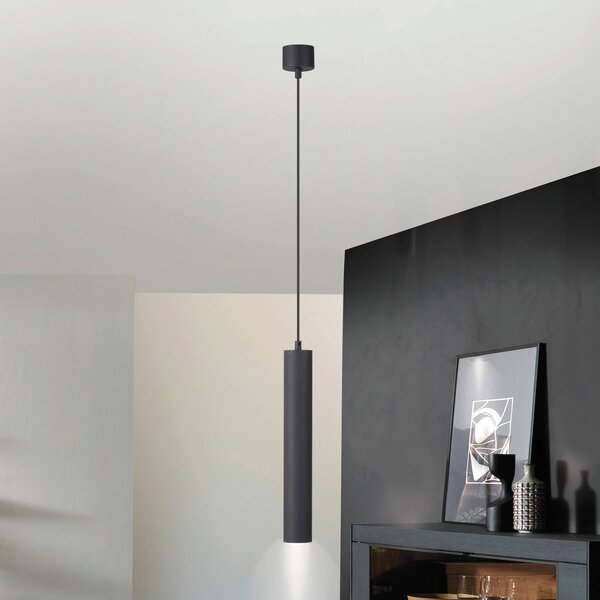 Schöner Wohnen Lampada a sospensione DANTE, Nero, Soggiorno / Sala da pranzo, Metallo, Moderno, Lampada a sospensione
