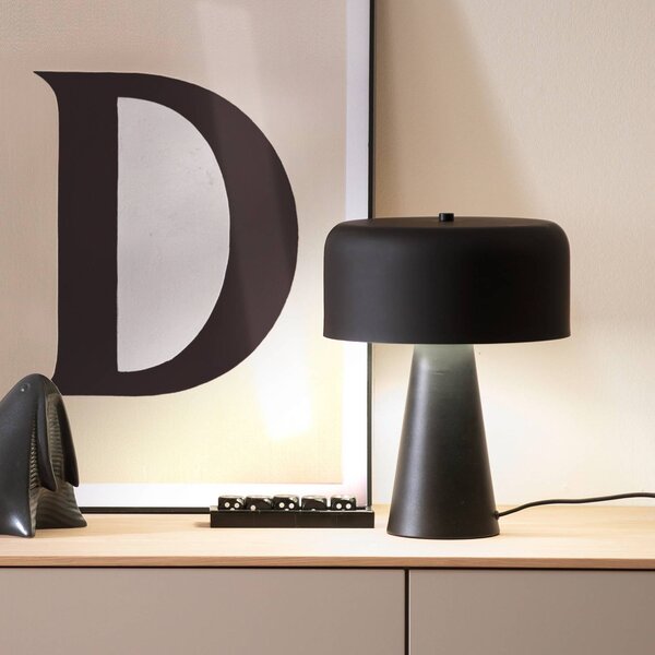 Schöner Wohnen Lampada da tavolo PENTO, Nero, Soggiorno / Sala da pranzo, Metallo, Moderno, Lampada da tavolo