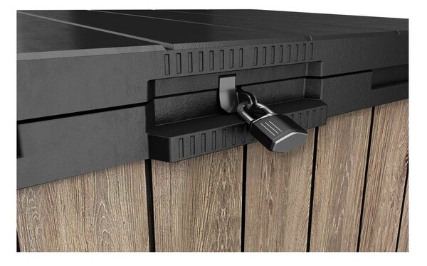 Contenitore da giardino marrone in plastica Deco – Keter