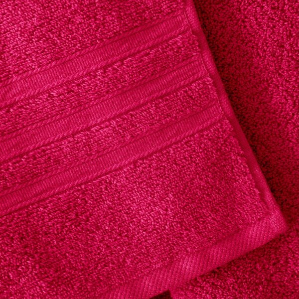 Set di asciugamani per viso e corpo tipo terry rosa scuro in cotone 6 pz Zero Twist – Catherine Lansfield