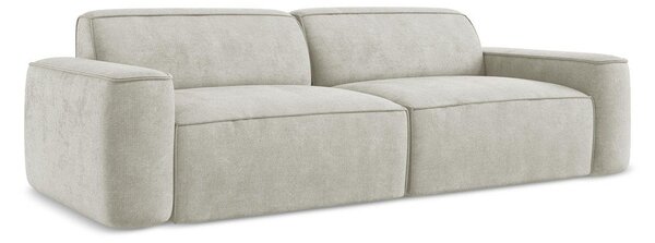 Divano color crema con rivestimento in ciniglia 244 cm Omao – Makamii
