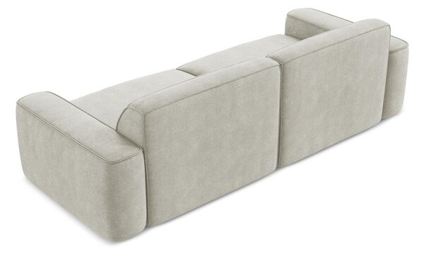 Divano color crema con rivestimento in ciniglia 244 cm Omao – Makamii