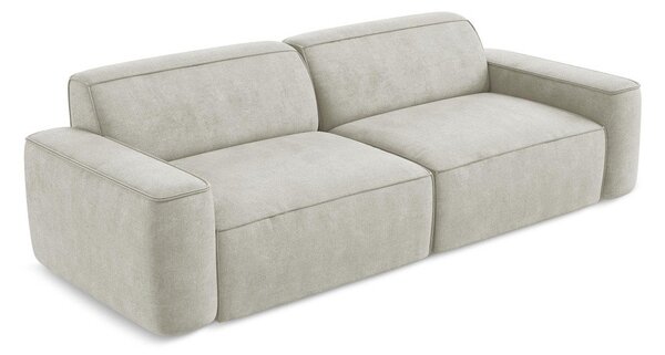 Divano color crema con rivestimento in ciniglia 244 cm Omao – Makamii