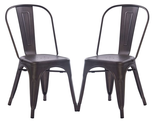 AGATHA - set di 2 sedie moderne in metallo