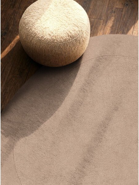 Tappeto rotondo beige in misto lana tessuto a mano ø 160 cm Kari Organic – Villeroy&Boch