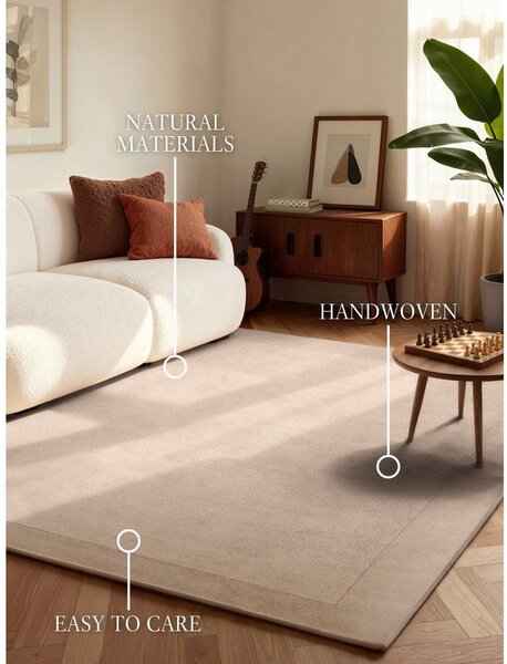 Tappeto beige in misto lana tessuto a mano 80x150 cm Kari – Villeroy&Boch
