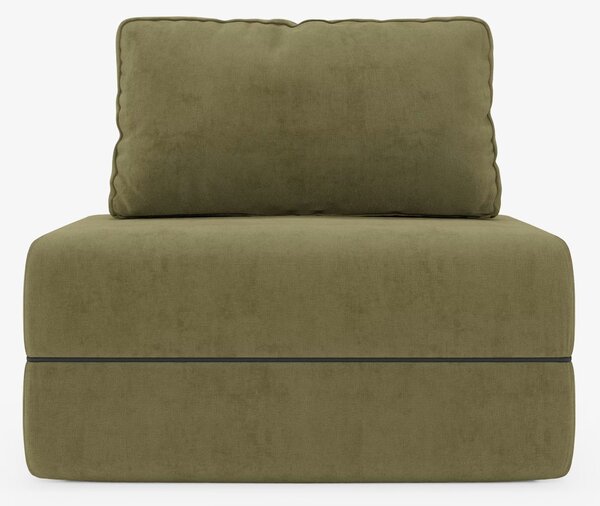 Rift poltrona letto con materasso alto 24 cm e memory foam - schienale