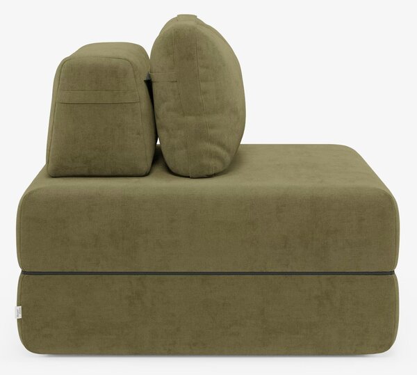 Rift poltrona letto con materasso alto 24 cm e memory foam - schienale