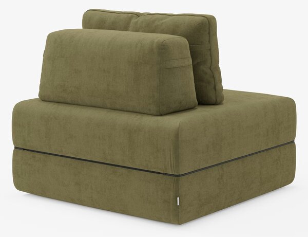 Rift poltrona letto con materasso alto 24 cm e memory foam - schienale