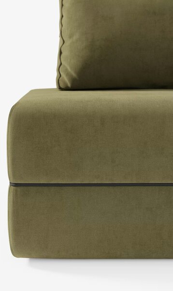 Rift poltrona letto con materasso alto 24 cm e memory foam - schienale