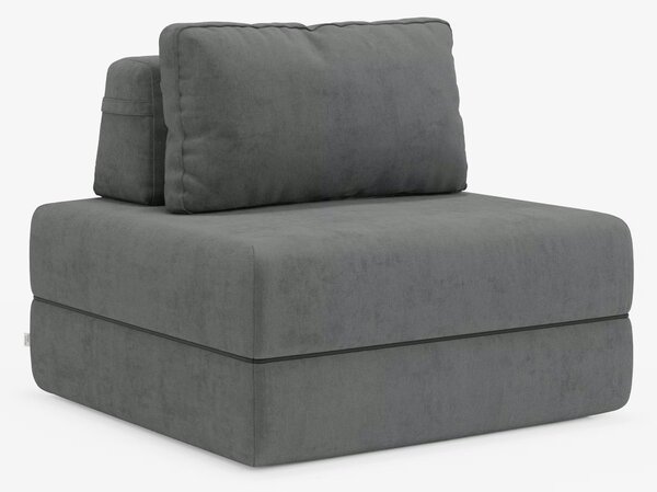 Rift poltrona letto con materasso alto 24 cm e memory foam - schienale
