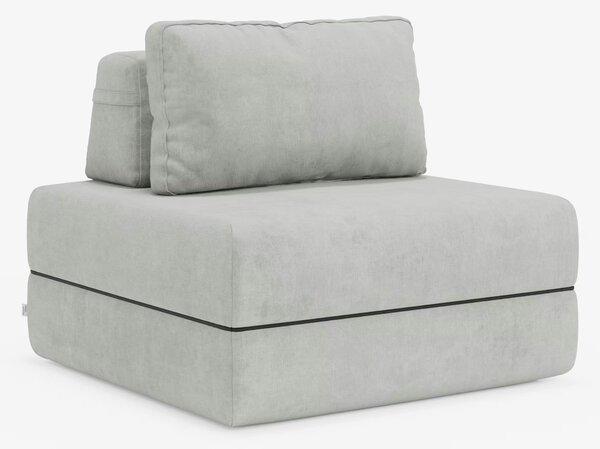 Rift poltrona letto con materasso alto 24 cm e memory foam - schienale