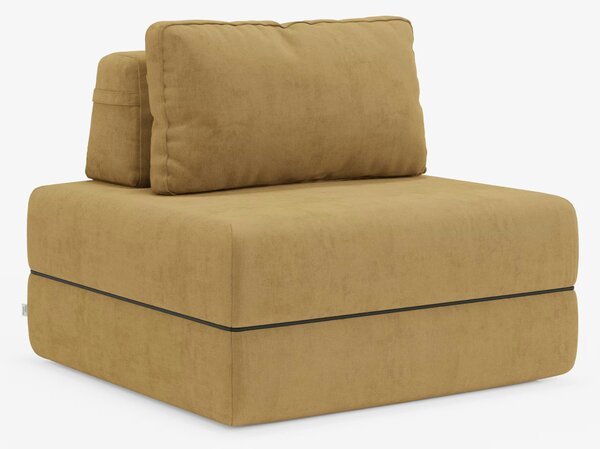 Rift poltrona letto con materasso alto 24 cm e memory foam - schienale