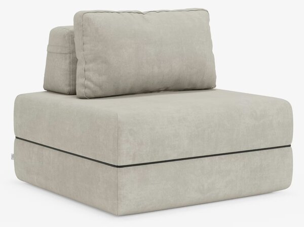 Rift poltrona letto con materasso alto 24 cm e memory foam - schienale