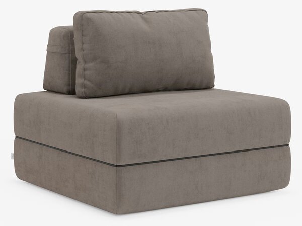 Rift poltrona letto con materasso alto 24 cm e memory foam - schienale