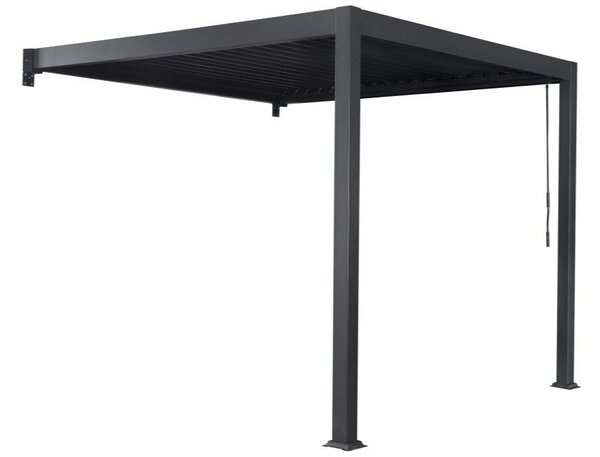 Pergola da terrazzo a parete Lagos 3 x 4 m Garden Point antracite