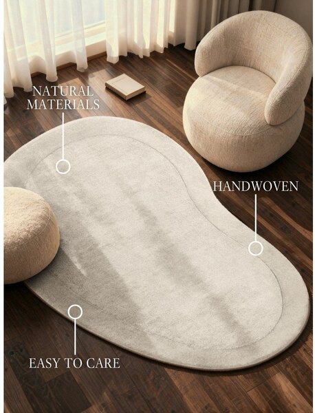 Tappeto color crema in misto lana tessuto a mano 125x200 cm Kari Organic – Villeroy&Boch