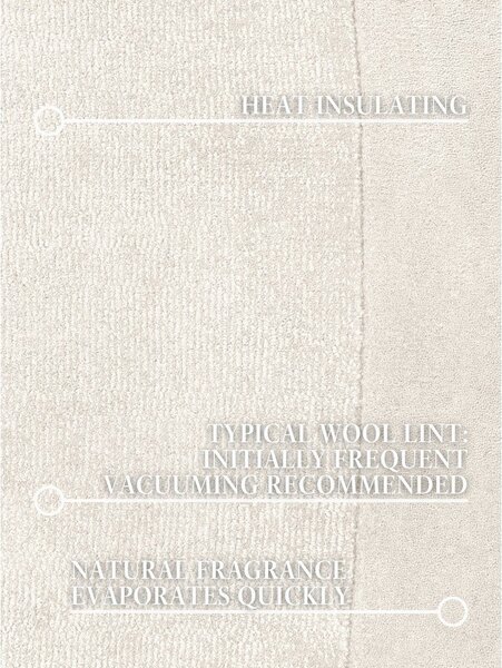 Tappeto color crema in misto lana tessuto a mano 125x200 cm Kari Organic – Villeroy&Boch
