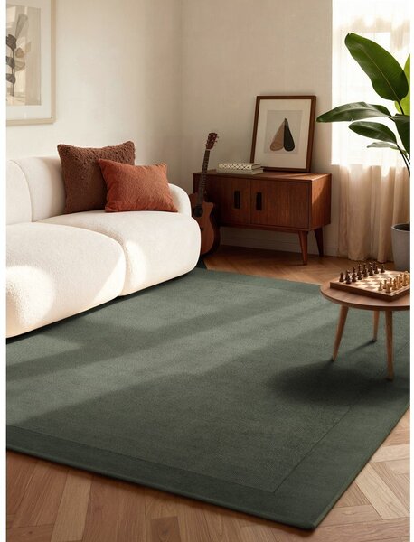 Tappeto verde scuro in misto lana tessuto a mano 80x150 cm Kari – Villeroy&Boch