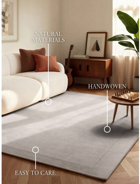 Tappeto grigio in misto lana tessuto a mano 120x180 cm Kari – Villeroy&Boch