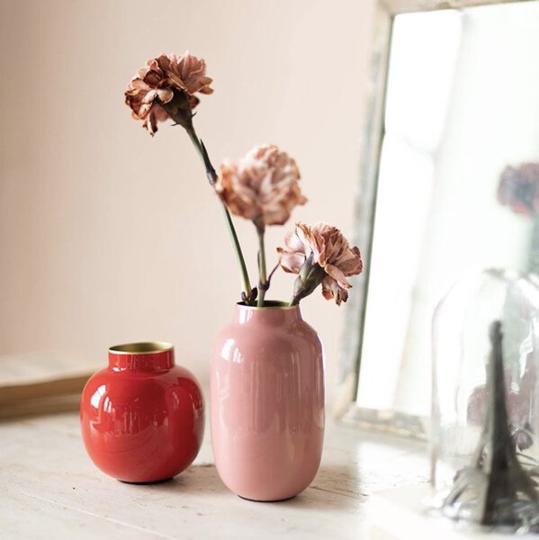 Pip Studio Amsterdam Mini Vaso Metal Oval 14 cm (4 Colori) Old Pink