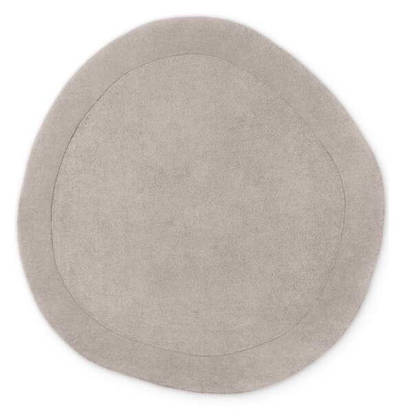 Tappeto rotondo grigio in misto lana tessuto a mano ø 160 cm Kari Organic – Villeroy&Boch