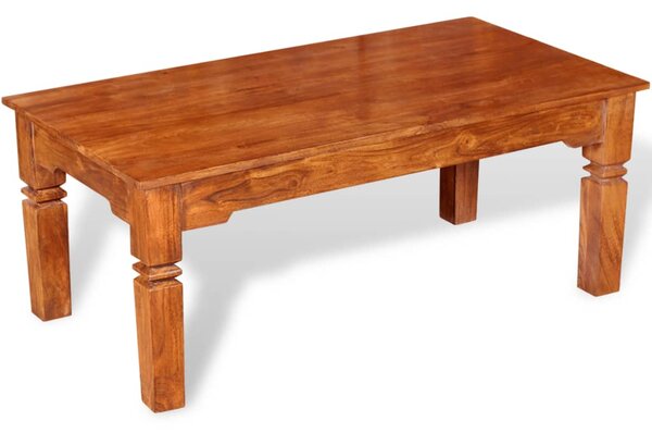 Tavolino da Caffè in Legno Massello 110x60x45 cm