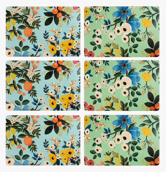 Set di 6 tovagliette americane Fiori Frida